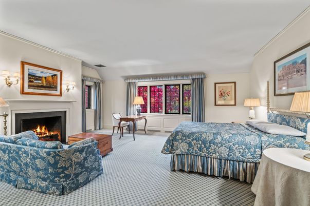 Bedroom, Fireplace, Interior