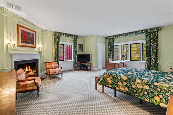 Bedroom, Fireplace, Interior