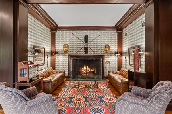 Fireplace, Interior, Living room, Wood Texture Flooring