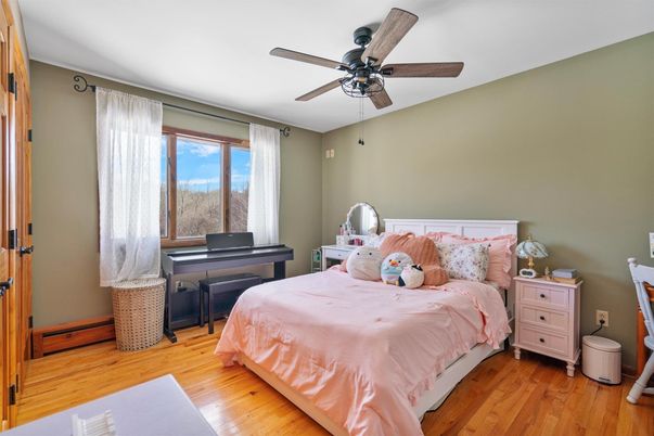 Bedroom, Interior, Piano, Wood Texture Flooring