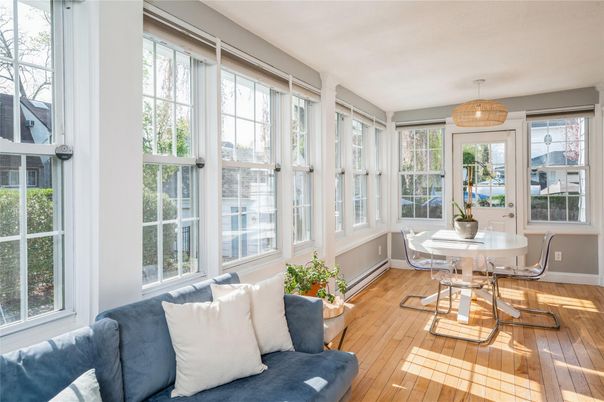 Dining room, Interior, Living room, Sun Room, Wood Texture Flooring