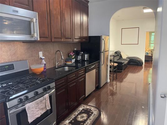 Interior, Kitchen, Wood Texture Flooring
