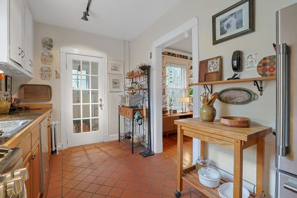 Interior, Kitchen, Wood Texture Flooring