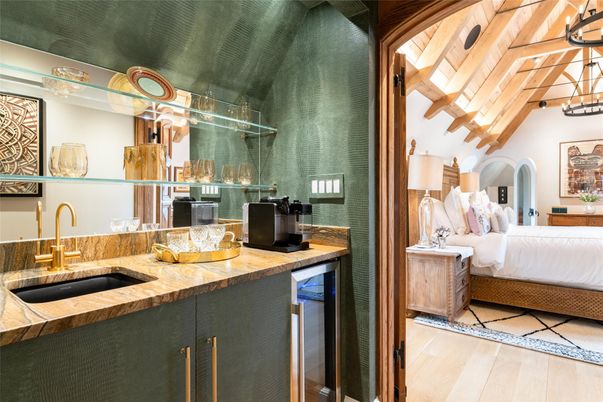 Bedroom, Interior, Wooden Beams, Wooden Ceilings, Wood Texture Flooring