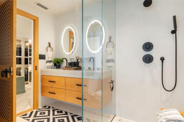 Bathroom, Glass Shower, Interior