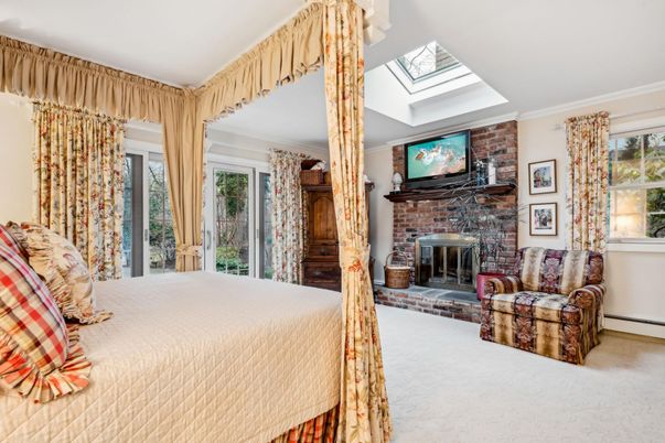 Bedroom, Fireplace, Interior