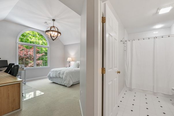 Bedroom, Chandelier, Interior, Recessed Lighting
