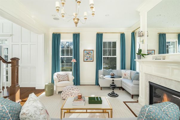 Chandelier, Fireplace, Interior, Living room, Wood Texture Flooring