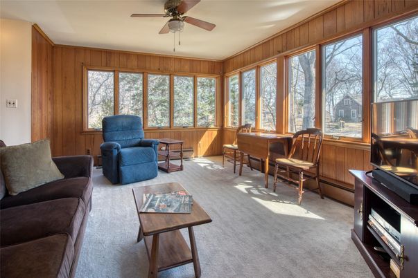 Interior, Living room, Sun Room, Wooden Walls