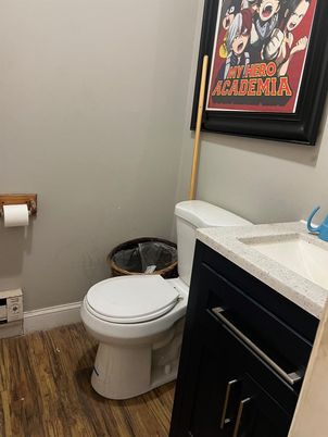 Bathroom, Interior, Wood Texture Flooring