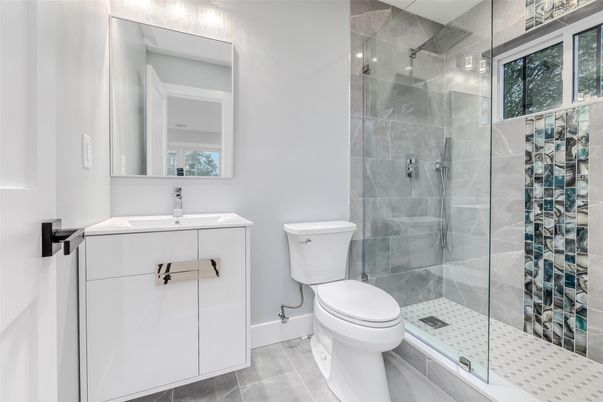 Bathroom, Glass Shower, Interior