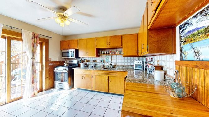 Interior, Kitchen, Wood Texture Flooring