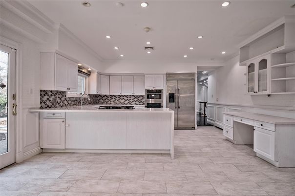 Interior, Kitchen, Recessed Lighting, Stainless Steel Appliances