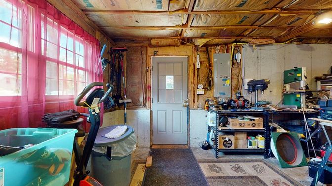 Fitness Equipment, Interior, Wooden Walls