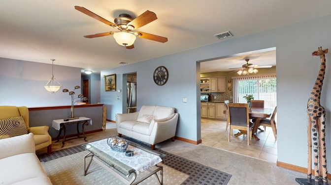 Dining room, Interior, Kitchen, Living room, Pendant Lights