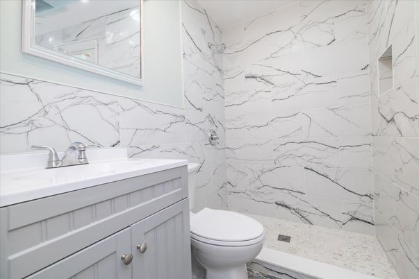 Bathroom, Interior, Marble Walls