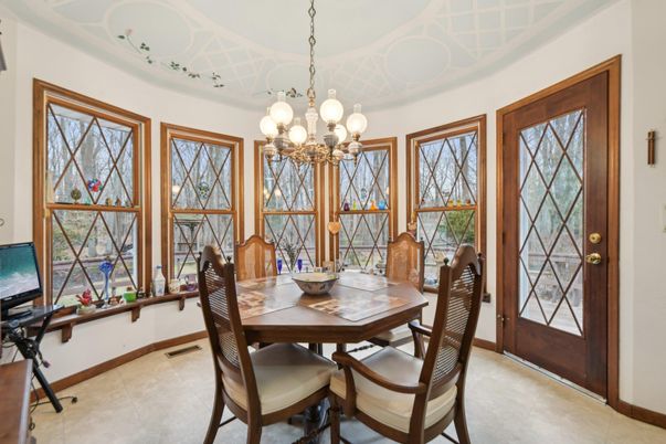 Chandelier, Dining room, Interior
