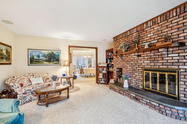 Fireplace, Interior, Living room, Stone Walls