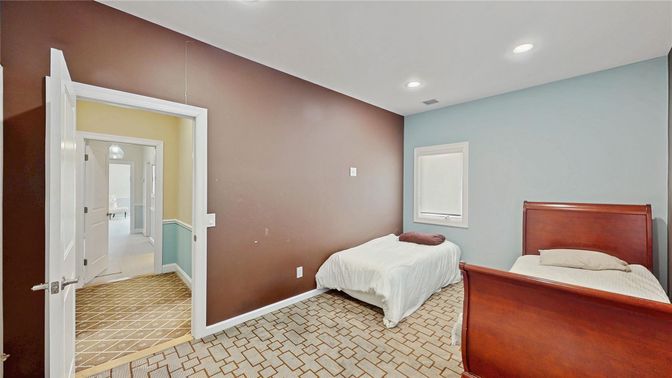 Bedroom, Interior, Recessed Lighting