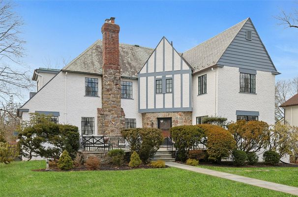 Exterior, Facade, Brick Facade, Tudor Revival
