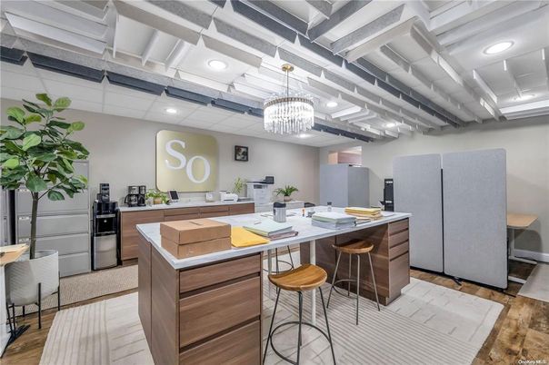 Chandelier, Interior, Kitchen, Pendant Lights, Recessed Lighting, Wood Texture Flooring