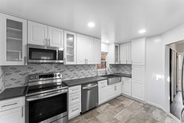 Interior, Kitchen, Recessed Lighting, Stainless Steel Appliances