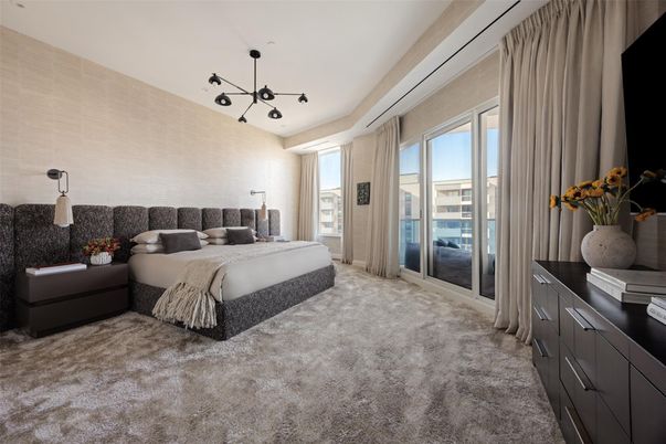 Bedroom, Interior, Pendant Lights