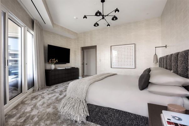 Bedroom, Interior, Pendant Lights