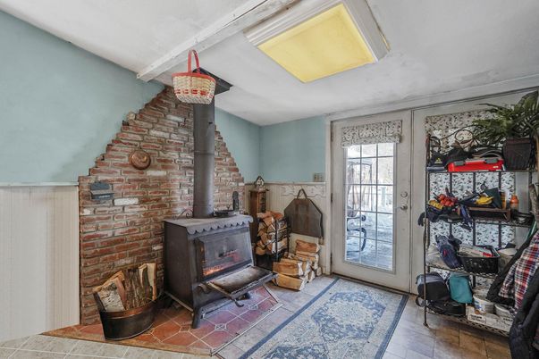 Fireplace, Interior, Stone Walls