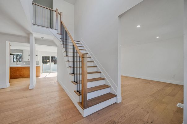 Fireplace, Interior, Recessed Lighting, Wood Texture Flooring