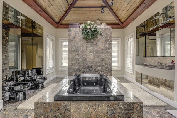 Bathroom, Interior, Wooden Ceilings