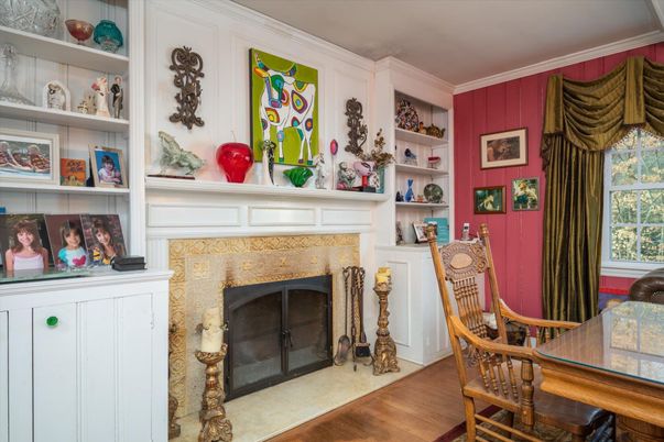 Fireplace, Interior, Wood Texture Flooring