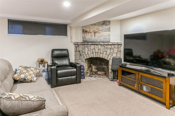 Fireplace, Interior, Living room, Recessed Lighting