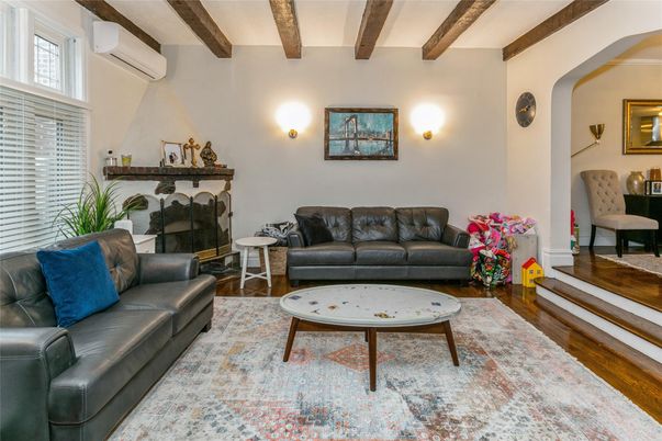 Fireplace, Interior, Living room, Wooden Beams, Wood Texture Flooring