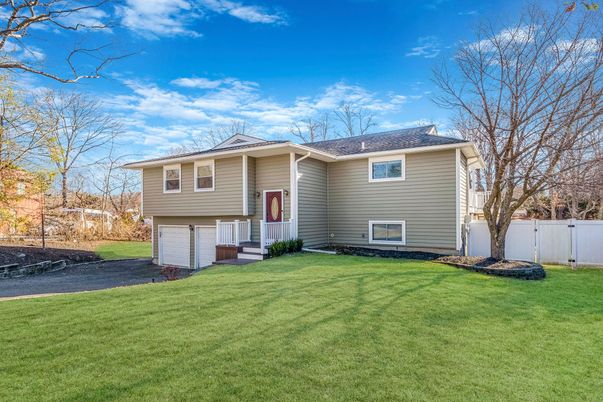 Attached, Backyard, Exterior, Facade, Raised Ranch