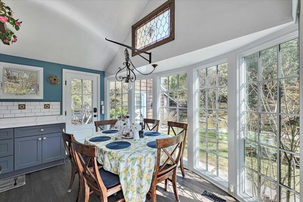 Dining room, Interior, Wood Texture Flooring