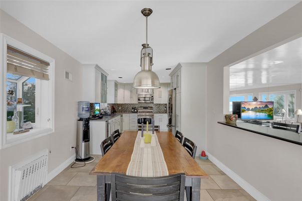 Interior, Kitchen, Pendant Lights, Stainless Steel Appliances