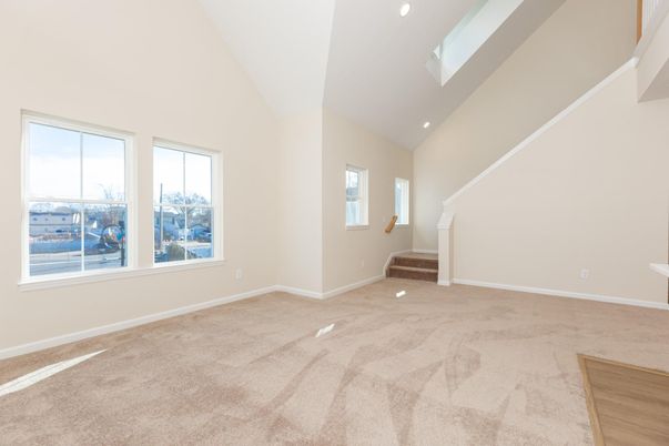 Empty room, Interior, Recessed Lighting