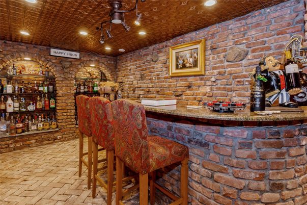 Interior, Recessed Lighting, Stone Walls