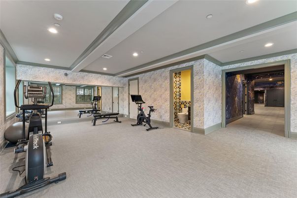 Fitness Equipment, Interior, Recessed Lighting