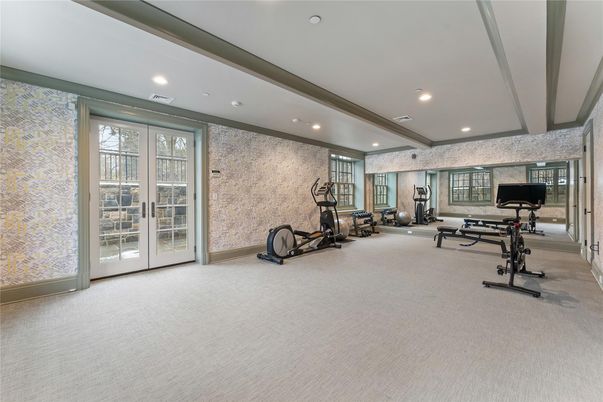 Fitness Equipment, Interior, Recessed Lighting