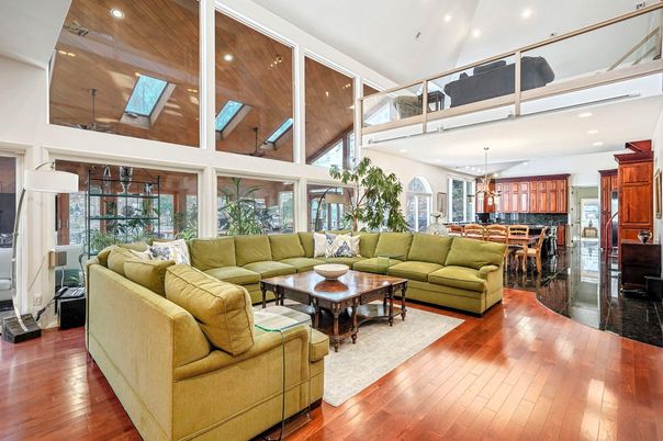 Dining room, Interior, Kitchen, Living room, Pendant Lights, Recessed Lighting, Wooden Ceilings, Wood Texture Flooring