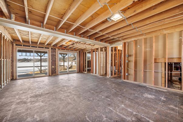 Empty room, Interior, Wooden Beams, Wooden Ceilings