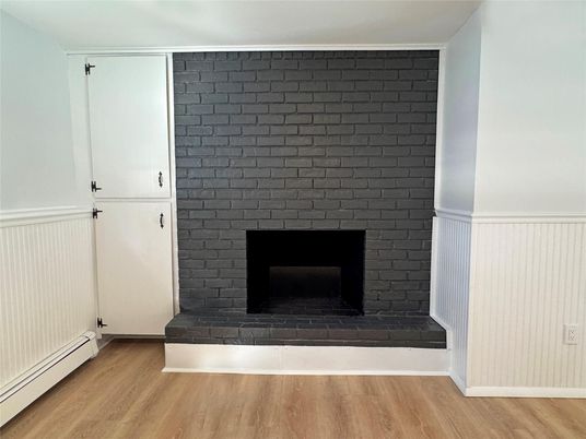 Fireplace, Interior, Wood Texture Flooring