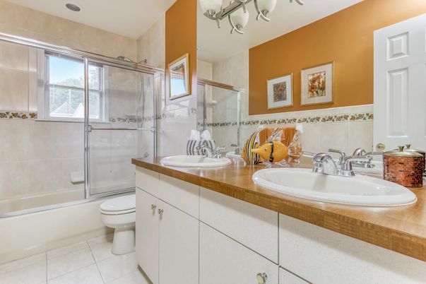 Bathroom, Dual Sink Vanities, Glass Shower, Interior