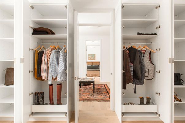 Interior, Walk-in Closets, Wood Texture Flooring