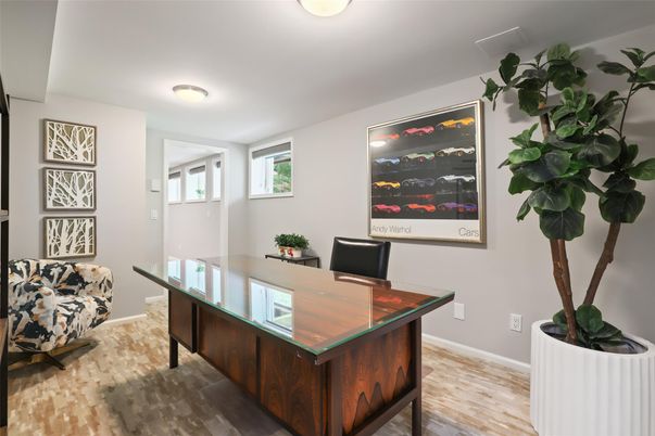 Home Office, Interior, Wood Texture Flooring