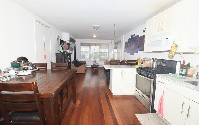 Dining room, Fireplace, Interior, Kitchen, Living room, Wood Texture Flooring