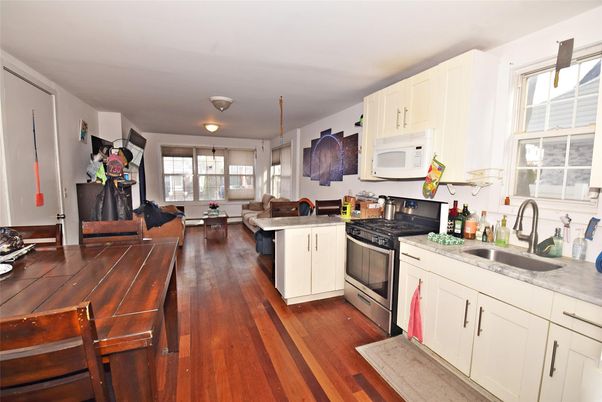 Interior, Kitchen, Living room, Wood Texture Flooring