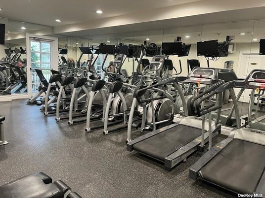 Fitness Equipment, Gym, Interior, Recessed Lighting